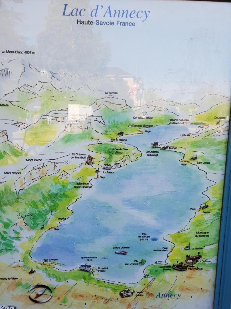 La Baie Des Voiles 3 Chambres 4 A 6 Personnes Au Bord Du Lac Plage Privee Duingt Εξωτερικό φωτογραφία
